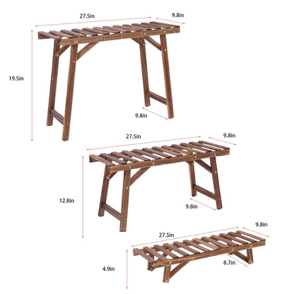 Freestanding 3 Tier Plant Display Shelves