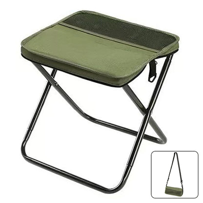Portable Folding Stool with Carry Pouch