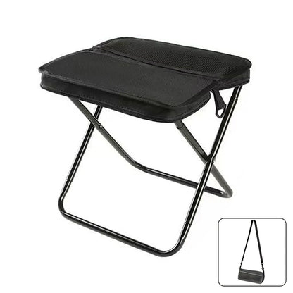 Portable Folding Stool with Carry Pouch