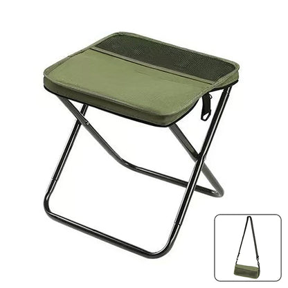 Portable Folding Stool with Carry Pouch