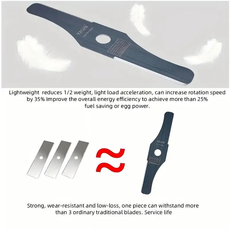 Universal Double-Edged Steel Blades for Weed Trimmers