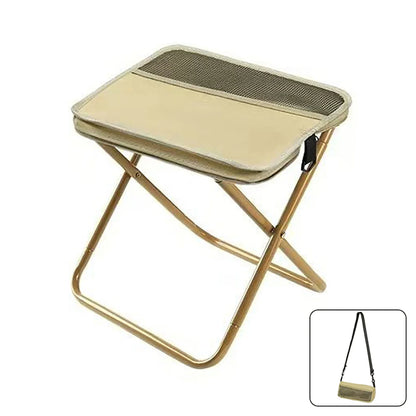 Portable Folding Stool with Carry Pouch