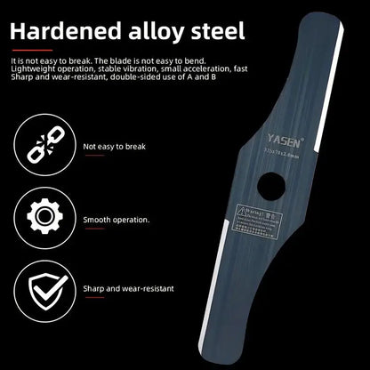 Universal Double-Edged Steel Blades for Weed Trimmers