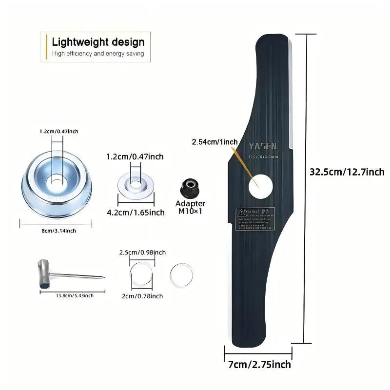 Universal Double-Edged Steel Blades for Weed Trimmers
