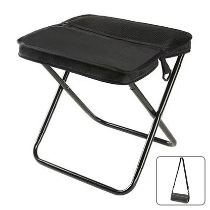 Portable Folding Stool with Carry Pouch