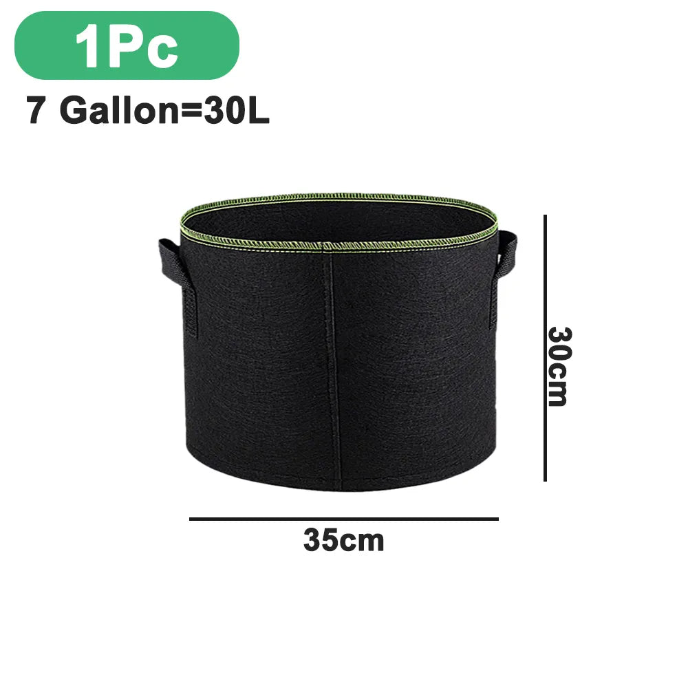 Aerated Fabric Grow Pots with Handles