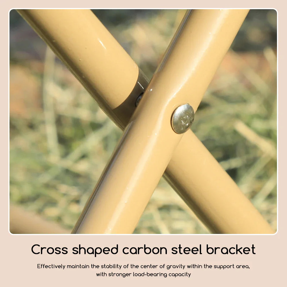 Portable Folding Stool with Carry Pouch
