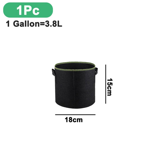 Aerated Fabric Grow Pots with Handles