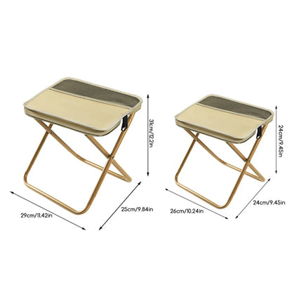 Portable Folding Stool with Carry Pouch